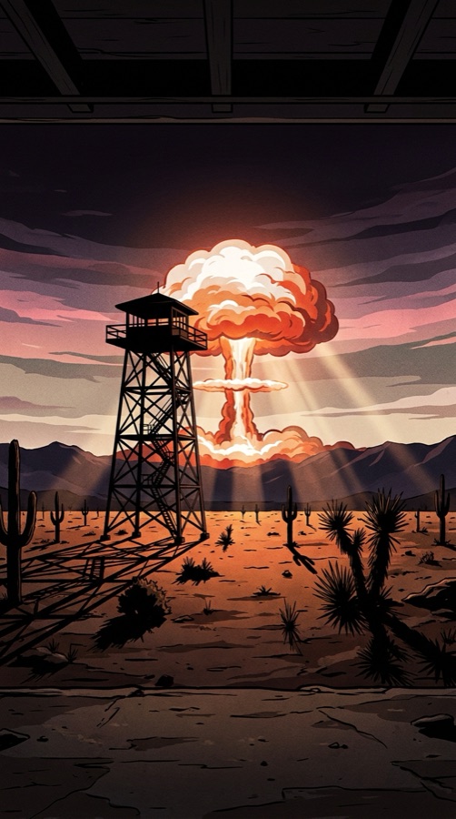 The Trinity detonation, illustrated.