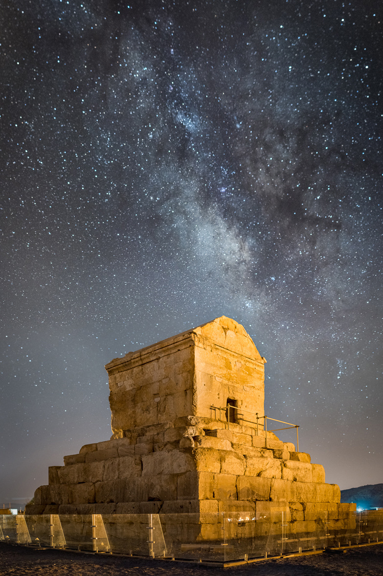 The tomb of Cyrus the Great at Pasargadae, in the plain where it has stood for roughly twenty-five centuries.