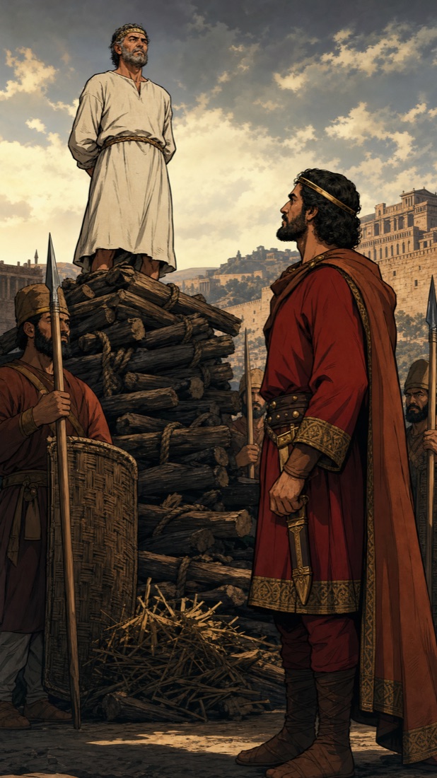 Croesus on the pyre.