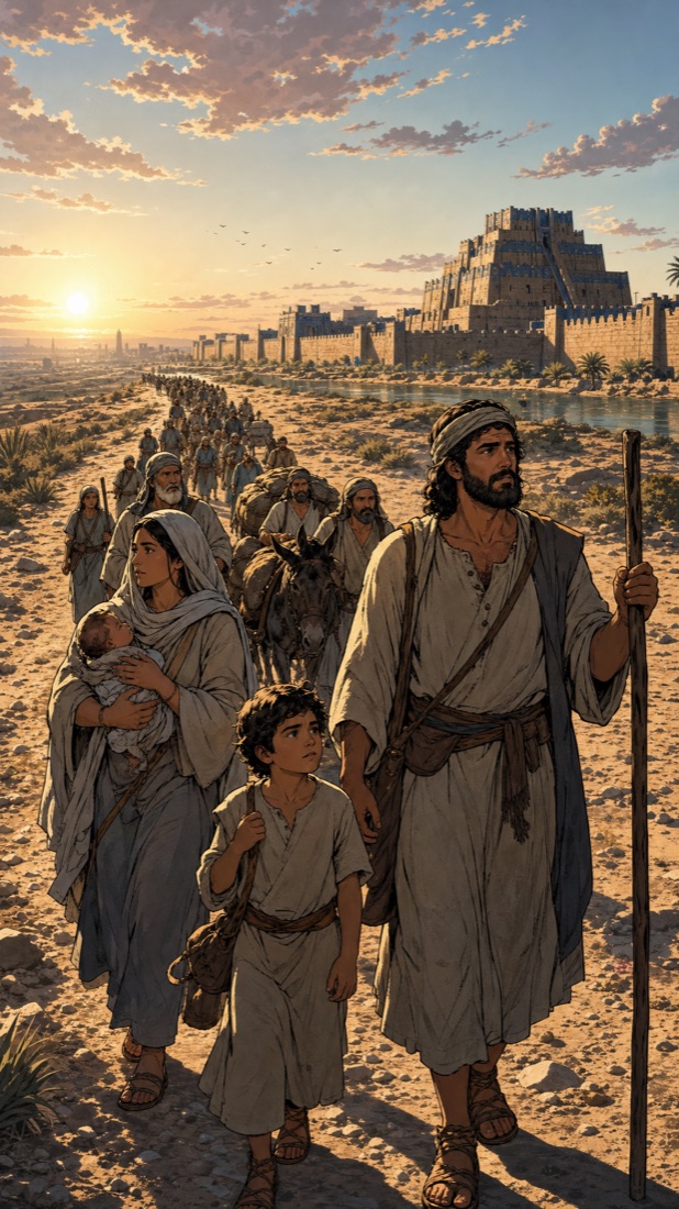 The exiles sent home.
